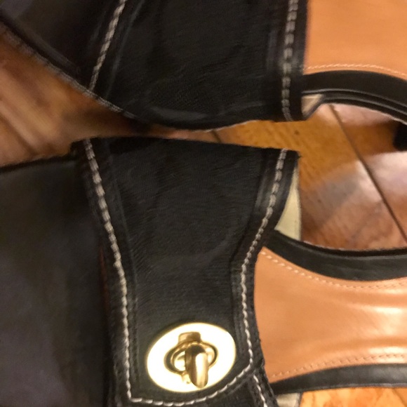 Coach Deanna open toe signature heels size 8 - Picture 7 of 8